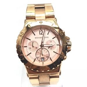 🔥Michael Kors Bradshaw Oversized Rose Gold Watch MK5314 Classic Stainless Steel